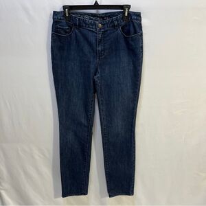 COLDWATER CREEK Womens Jeans Natural Fit Slim Leg Dark Wash Size 8